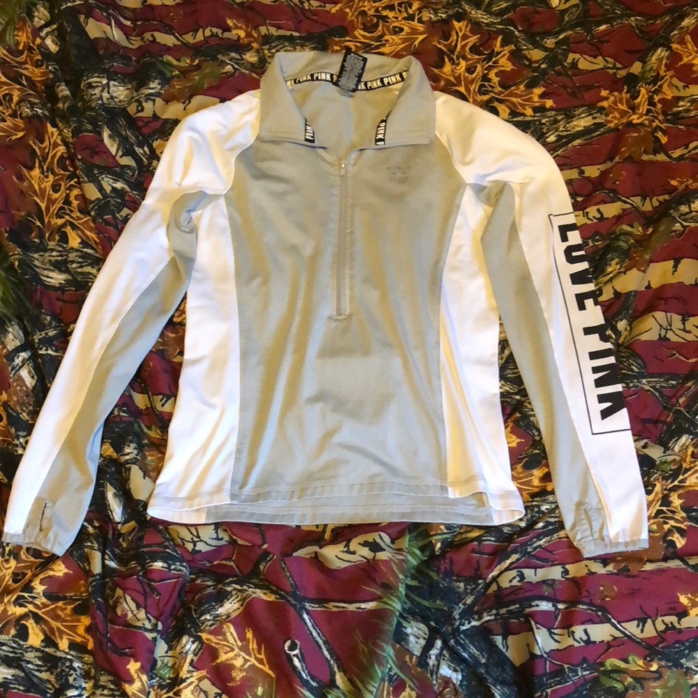Pink quarter zip